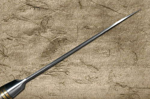 Takeshi Saji R2 Mirror Hammered KRN Japanese Chefs Petty KnifeUtility 130mm with Karin Lump Handle