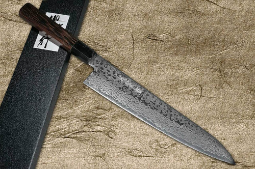 Kirosaku Santoku Premium Damascus Knife - 18cm Sharp Chef's Knife