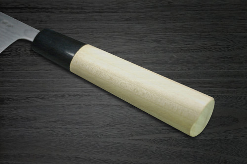 Shigeki Tanaka Aogami No.2 Damascus MB Trancheuse du chef japonais (Sujihiki) 270mm avec poignée en bois de magnolia