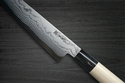 Shigeki Tanaka Aogami No.2 Damascus MB Japanese Chef's Slicer