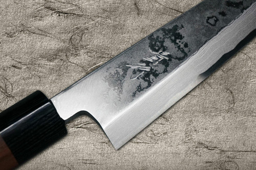 Takayuki Iwai Shirogami No.1 Damascus FUMON RS Japanese Chefs Mioroshi Deba 210mm