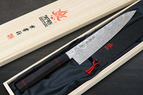 Kanetsune KC-950 DSR-1K6 Stainless Hammered Japanese Chef's Knife SET  (Gyuto180-Slicer210-Santoku-Vegetable-Petty-Mini Deba)