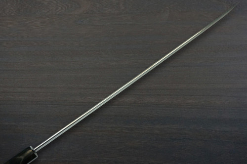 Sakai Takayuki ZANGETSU Honyaki Ginsan Japanese Chefs Mirrored Sakimaru-TakohikiSashimi 390mm with Wenge Handle and Saya Sheath