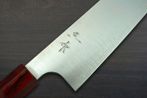 Kei Kobayashi R2 Special Finished CS Japanese Chefs Knife SET Gyuto210-Gyuto240-Slicer-Bunka-Santoku-Vegetable-Petty with Red Lacquered Wood Handle