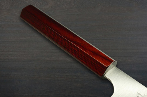 Kei Kobayashi R2 Special Finished CS Japanese Chefs Knife SET Gyuto210-Slicer-Bunka-Vegetable-Petty with Red Lacquered Wood Handle