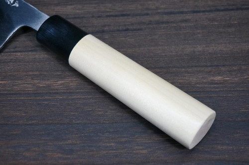 Sakai Takayuki Kasumitogi Buffalo Tsuba Engraving Art Japanese Chef's Deba Knife 300mm Itto-Ryumon(Dragon) 