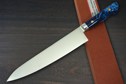 Sakai Takayuki Grand Chef SP-Type III Japanese Chefs Gyuto Knife 240mm Ocean-Blue Stabilized Hybrid Resin Handle