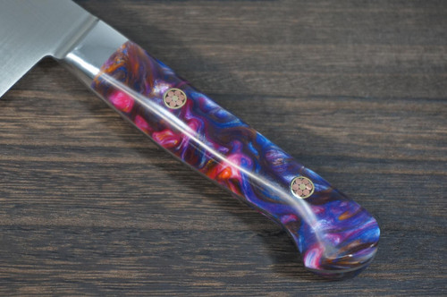 Sakai Takayuki Grand Chef SP-Type III Japanese Chefs Gyuto Knife 240mm Galaxy-Purple Stabilized Hybrid Resin Handle