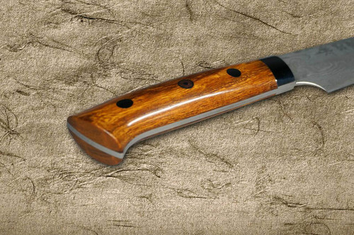 Takeshi Saji R2SG2 Black Damascus IR Japanese Chefs Petty KnifeUtility 150mm with Desert Ironwood Handle