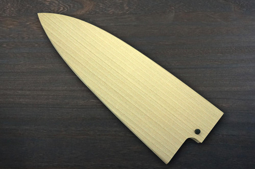 Magnolia Saya Sheath with Ebony Pin for 150mm Deba Knife