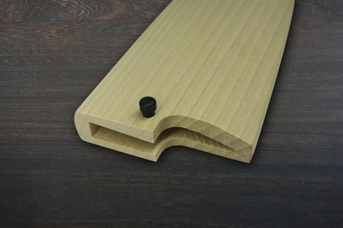 Magnolia Saya Sheath with Ebony Pin for 225mm Deba Knife