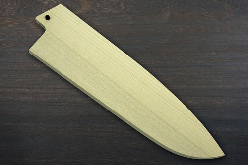 Magnolia Saya Sheath with Ebony Pin for 180mm Santoku Knife