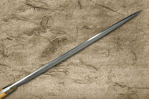 Takeshi Saji VG10 Black Damascus DHM Japanese Chefs SlicerSujihiki 270mm with Brown Antler Handle