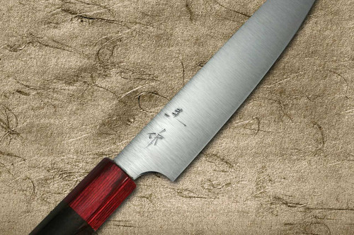 Kei Kobayashi R2 Special Finished RS8R Japanese Chefs Petty KnifeUtility 150mm with Red-Ring Octagonal Handle