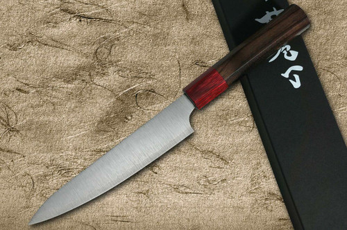 Kei Kobayashi R2 Special Finished RS8R Japanese Chefs Petty KnifeUtility 150mm with Red-Ring Octagonal Handle