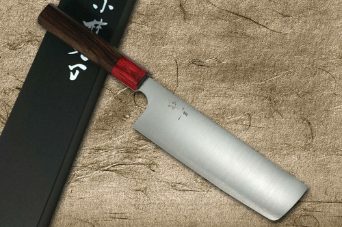 Kei Kobayashi R2 Special Finished RS8R Japanese Chefs Knife SET Gyuto210-Slicer-Santoku-Vegetable-Petty with Red-Ring Octagonal Handle