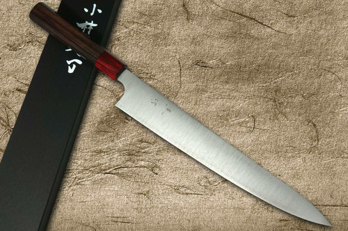 Kei Kobayashi R2 Special Finished RS8R Japanese Chefs Knife SET Gyuto210-Slicer-Santoku-Vegetable-Petty with Red-Ring Octagonal Handle