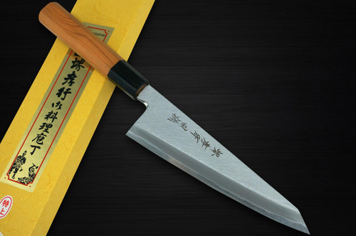 Sakai Takayuki Tokujyo Supreme White 2 steel Japanese Chefs Wa-GarasukiBoning 180mm with Japanese Yew Handle