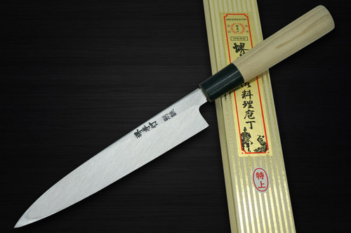 Sakai Takayuki Tokujyo Supreme White 2 steel Japanese Chefs Petty KnifeUtility 180mm KIWAMIULTIMATE