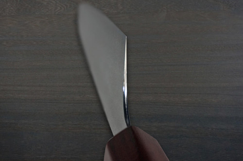 Kei Kobayashi R2 Damascus Special Finished CS Japanese Chefs Gyuto Knife 210mm Black with Red Lacquered Wood Handle