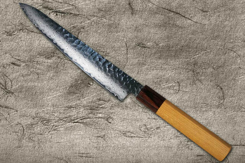 Sakai Takayuki 33-Layer VG10 Damascus Hammered WA Japanese Chefs Petty KnifeUtility 180mm