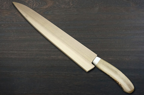 Sakai Takayuki 33-Layer VG10 Damascus DHW Japanese Chefs SlicerSujihiki 240mm with White Antler Handle