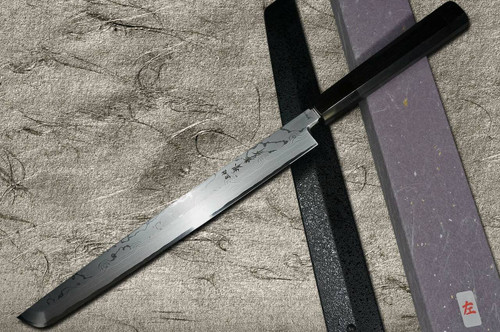 Left Handed Sakai Takayuki Seiryu Damascus Aogami 2 steel Japanese Chefs Sakimaru-TakohikiSashimi 270mm with Saya Sheath