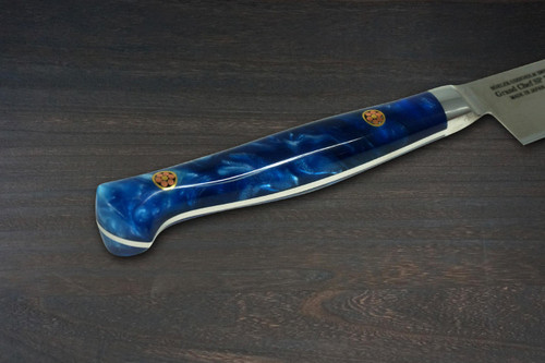 Sakai Takayuki Grand Chef SP-Type III Japanese Chefs Petty KnifeUtility 150mm Ocean-Blue Stabilized Hybrid Resin Handle