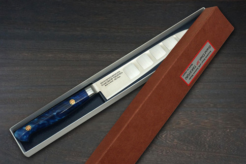 Sakai Takayuki Grand Chef SP-Type III Japanese Chefs Petty KnifeUtility 150mm Ocean-Blue Stabilized Hybrid Resin Handle
