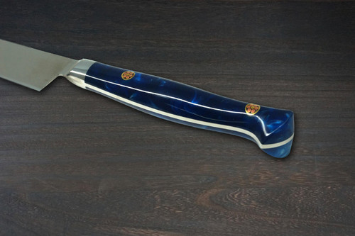 Sakai Takayuki Grand Chef SP-Type III Japanese Chefs Petty KnifeUtility 150mm Ocean-Blue Stabilized Hybrid Resin Handle