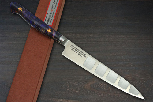 Sakai Takayuki Grand Chef SP-Type III Japanese Chefs Petty KnifeUtility 150mm Galaxy-Purple Stabilized Hybrid Resin Handle