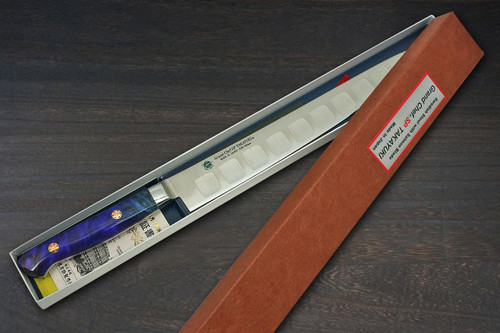 Sakai Takayuki Grand Chef SP-Type III Japanese Chefs SlicerSujihiki 240mm Galaxy-Purple Stabilized Hybrid Resin Handle