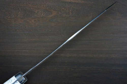 Yu Kurosaki R2SG2 Hammered SENKO-EI Custom TCW Japanese Chefs Gyuto Knife 210mm with White Turquoise Handle