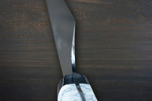 Yu Kurosaki R2SG2 Hammered SENKO-EI Custom TCW Japanese Chefs Gyuto Knife 210mm with White Turquoise Handle