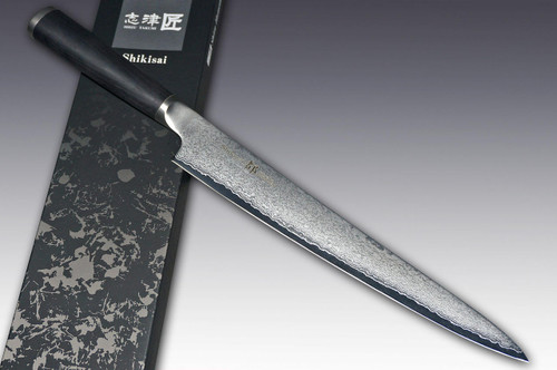 Shikisai MIYAKO 33 Layer Damascus AUS8 Japanese Chefs SlicerSujihiki 240mm