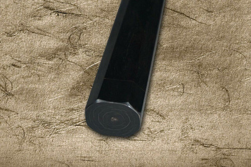 Sakai Takayuki FUGAKU Art Mirrored Honyaki Japanese Chefs YanagibaSashimi 300mm Water-Quenched Fuji-on-Wave with Double Water Buffalo Ring Ebony Handle