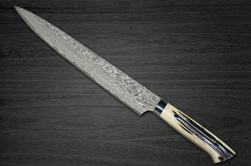 Takeshi Saji R2(SG2) Black Damascus DHW Japanese Chef's Slicer