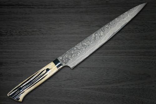 Takeshi Saji R2(SG2) Black Damascus DHW Japanese Chef's Slicer