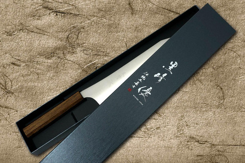 黑崎裕HAP40 月光WA OK8M 日本厨师的牛刀240mm 带漆橡木手柄| 日本刀