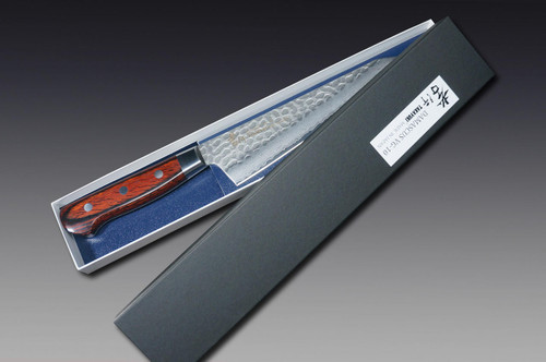 Sakai Takayuki 33-Layer VG10 Damascus Hammered Japanese Chefs HonesukiBoning 180mm