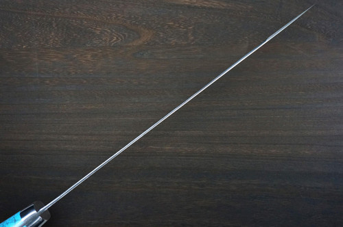 Yu Kurosaki R2SG2 Hammered SENKO-EI Custom TCA Japanese Chefs SlicerSujihiki 240mm with Blue Turquoise Handle