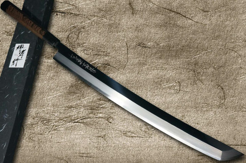 Sakai Takayuki ZANGETSU Ginsan Japanese Chefs Mirrored Sakimaru-TakohikiSashimi 480mm with Wenge Handle