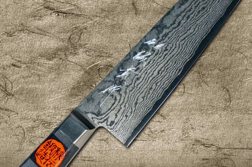 Shigeki Tanaka 33-Layer VG10 Damascus KYOKKO Japanese Chefs Kengata-Gyuto Knife 180mm