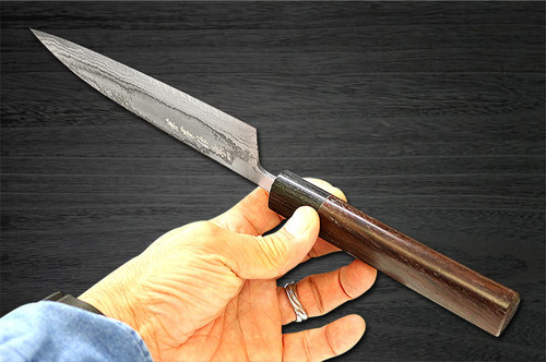 Kanetsune KC-460 Aogami No.2 Damascus Japanese Chefs Santoku Knife 165mm