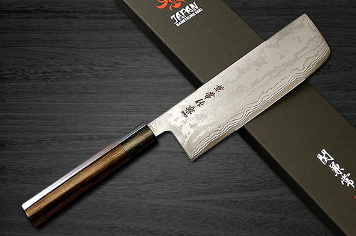 Kanetsune KC-460 Aogami No.2 Damascus Japanese Chefs NakiriVegetable 165mm