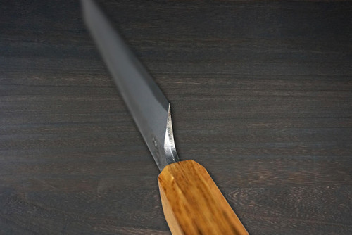 Sakai Takayuki Homura Guren Aogami 2 steel Japanese Chefs YanagibaSashimi 300mm with Urushi Lacquered Oak Handle
