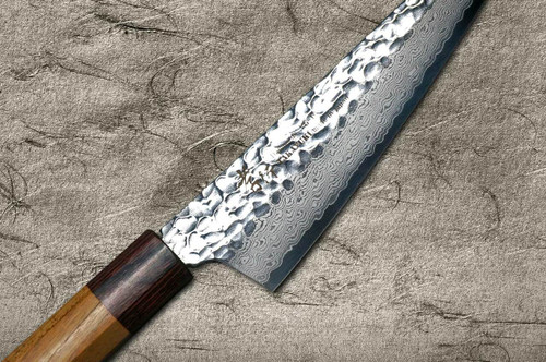 Sakai Takayuki 33-Layer VG10 Damascus Hammered WA Japanese Chefs HonesukiBoning 180mm