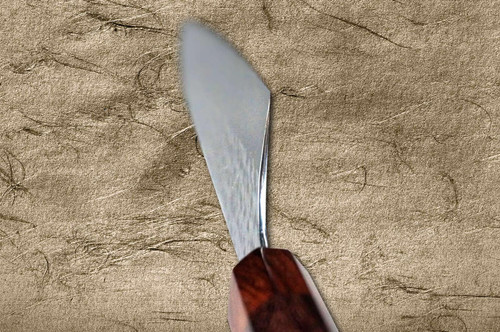 Yu Kurosaki R2SG2 Hammered SENKO-EI WA RS8H Japanese Chefs Gyuto Knife 270mm with Brown-Ring Octagonal Handle