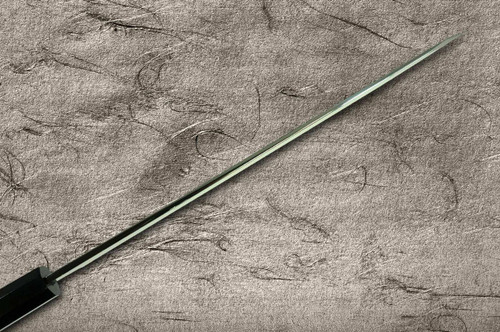 Yoshihiro White No.2 Honyaki MtFuji-Art AFHY Water-Quenched Japanese Chefs Kiritsuke-YanagibaSashimi 300mm with Saya Sheath and Ebony Handle