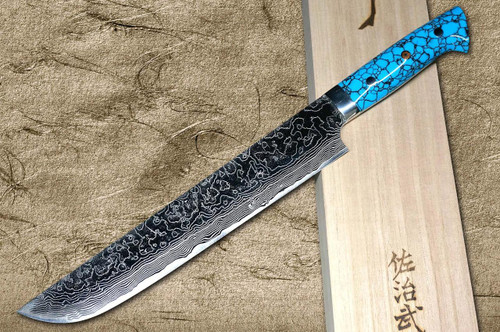 Takeshi Saji R2 Diamond Finish Damascus TCA Japanese Chef's